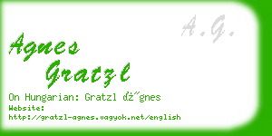 agnes gratzl business card